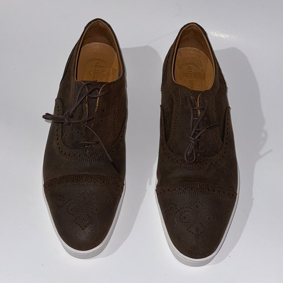 Allen Edmonds Other - Allen Edmonds Strand Sneakers Suede Oxford Dress Shoes Brown Wax 5128 sz 9.5